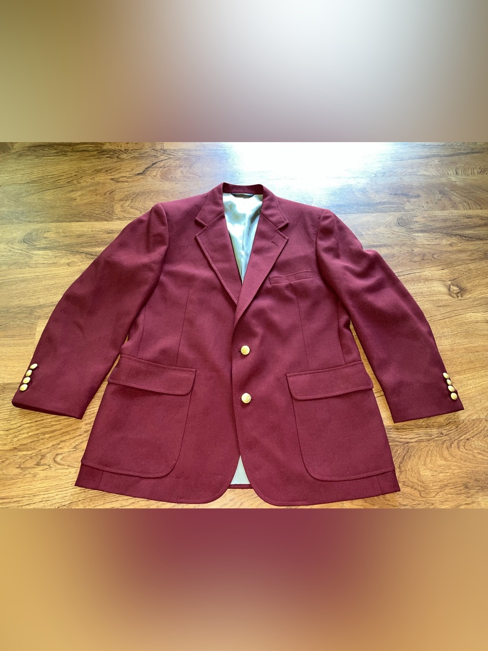 Blazer Hardwick Clothes men’s dress jacket 42R burgundy